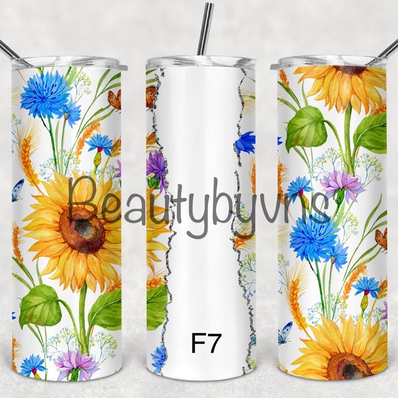 20z Floral tumblers custom orders - Picture 8 of 11